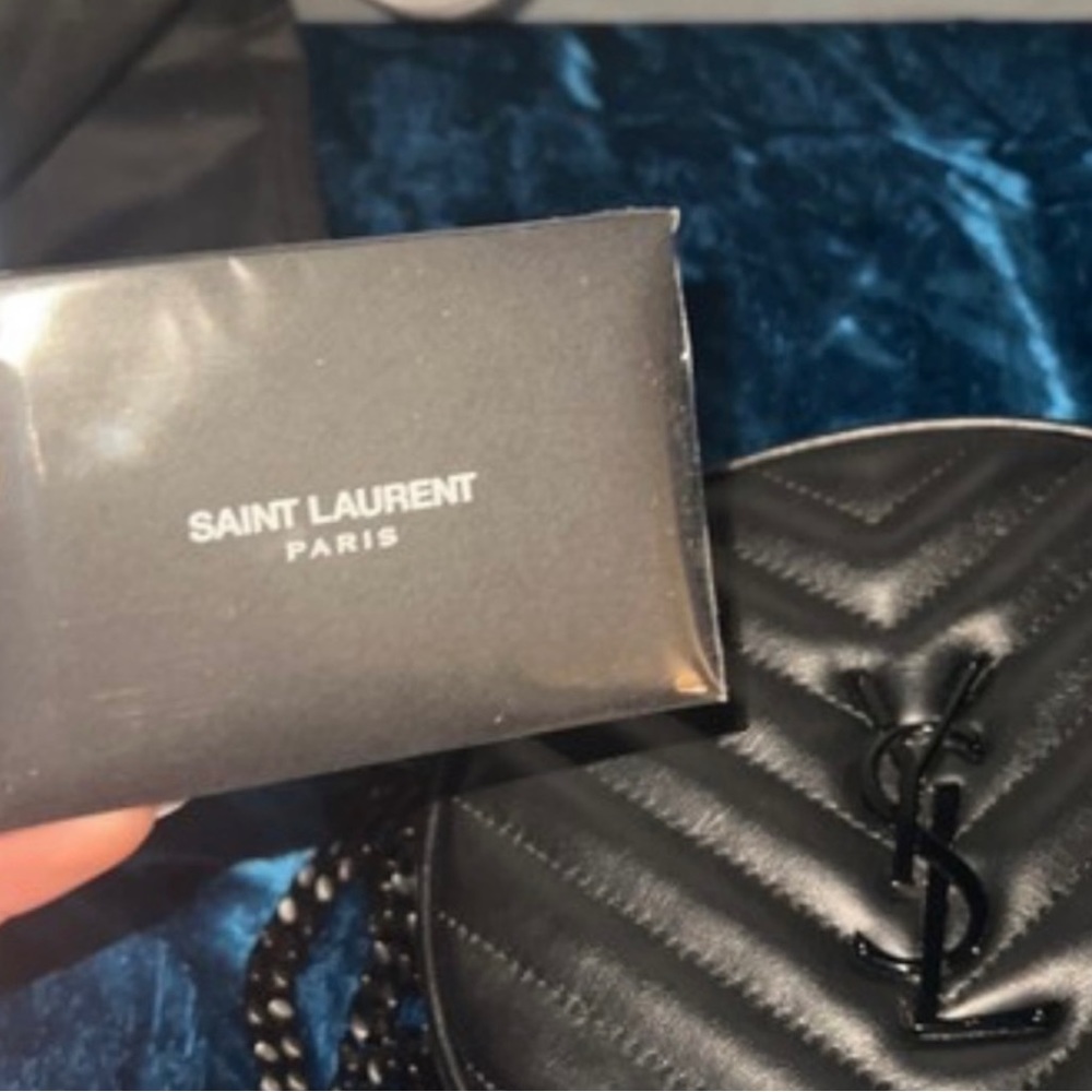 YSL round crossbody